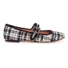 Ballerina Bibi Lou in tweed con cinturino