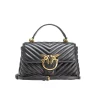 Borsa a mano Pinko Mini Lady Love Bag Puff Chevron in pelle