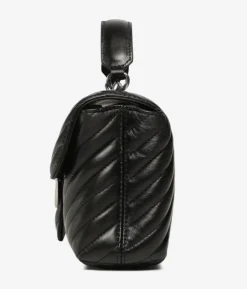 Borsa a mano Pinko Mini Lady Love Bag Puff Chevron in pelle