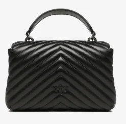 Borsa a mano Pinko Mini Lady Love Bag Puff Chevron in pelle
