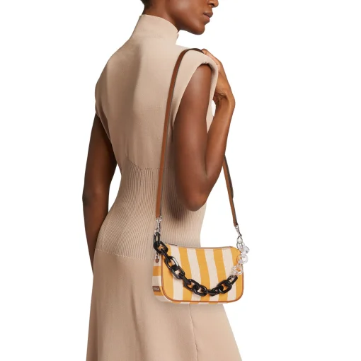 Borsa a tracolla Furla Moon in tessuto