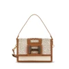 Borsa a tracolla Hogan H-bag in rafia