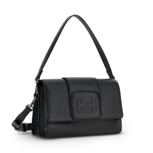 Borsa a tracolla Hogan H-Bag in pelle martellata