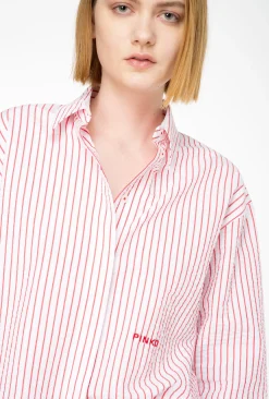 Camicia seersucker Pinko a righe