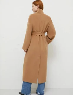 Cappotto Marella in pura lana con cintura