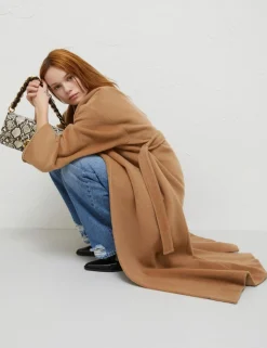 Cappotto Marella in pura lana con cintura