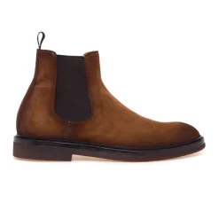 Chelsea boot Officine Creative "Dude Flexi" in camoscio con suola in lattice