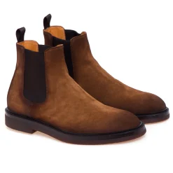 Chelsea boot Officine Creative "Dude Flexi" in camoscio con suola in lattice