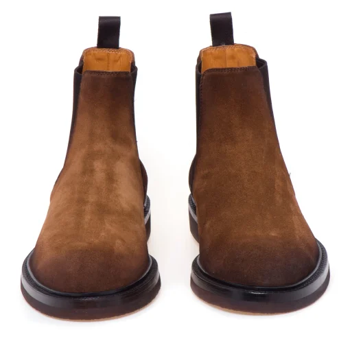 Chelsea boot Officine Creative "Dude Flexi" in camoscio con suola in lattice
