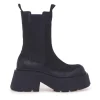 Chelsea boot Vic Matie in camoscio ingrassato con maxi platform