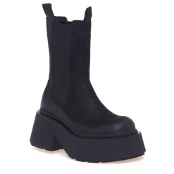 Chelsea boot Vic Matie in camoscio ingrassato con maxi platform
