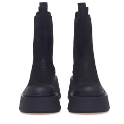 Chelsea boot Vic Matie in camoscio ingrassato con maxi platform