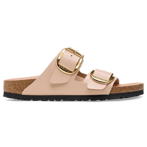 Ciabatta Birkenstock Arizona Big Buckle in pelle laccata