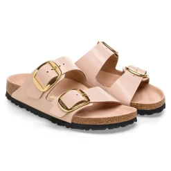 Ciabatta Birkenstock Arizona Big Buckle in pelle laccata