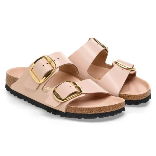 Ciabatta Birkenstock Arizona Big Buckle in pelle laccata