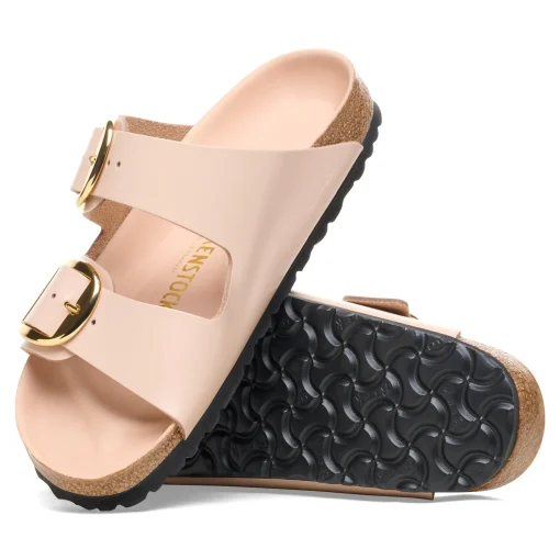 Ciabatta Birkenstock Arizona Big Buckle in pelle laccata