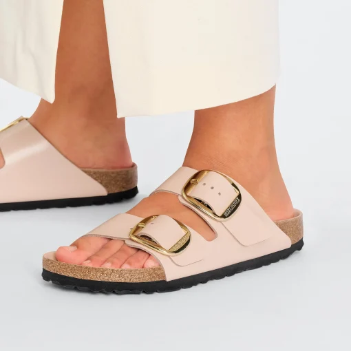 Ciabatta Birkenstock Arizona Big Buckle in pelle laccata