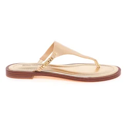 Ciabatta infradito Michael Kors "Daniella Flat" in pelle laminata