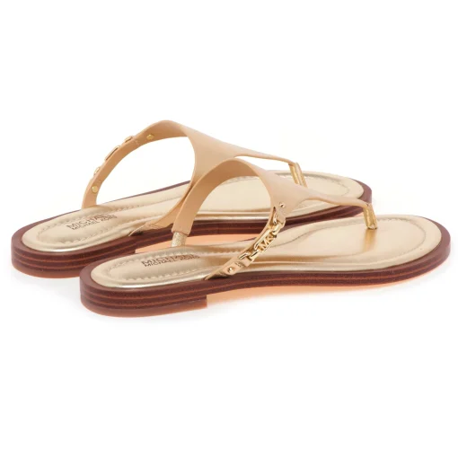 Ciabatta infradito Michael Kors "Daniella Flat" in pelle laminata