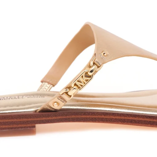 Ciabatta infradito Michael Kors "Daniella Flat" in pelle laminata