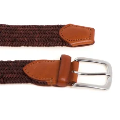 Cintura Gavazzeni in treccia di pelle elasticizzata