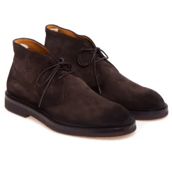 Desert boot Officine Creative "Dude Flexi" in camoscio con suola in lattice