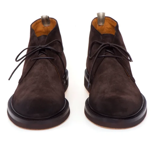 Desert boot Officine Creative "Dude Flexi" in camoscio con suola in lattice