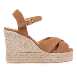 Espadrillas Castaner Blaudell in camoscio con zeppa 110 mm