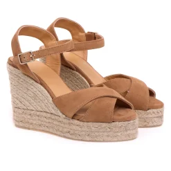 Espadrillas Castaner Blaudell in camoscio con zeppa 110 mm