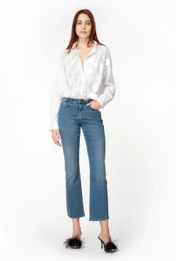 Jeans bootcut cinque tasche Pinko in denim stretch