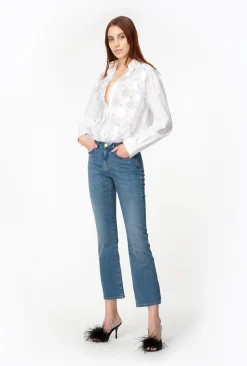 Jeans bootcut cinque tasche Pinko in denim stretch
