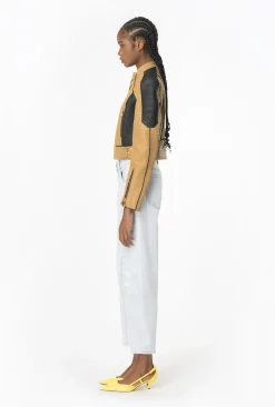 Jeans Pinko mom-fit in cotone con strappature