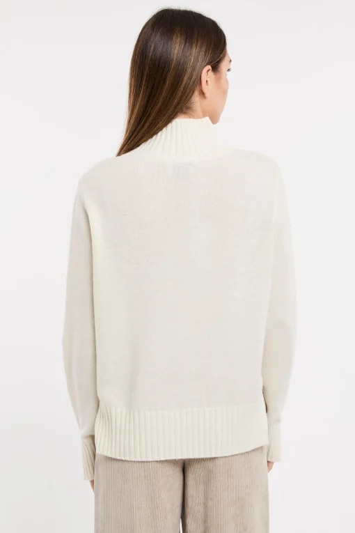 Maglia collo alto kaos in lana