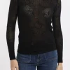 Maglia Pinko in rete semitrasparente con loghi