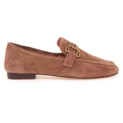 Mocassino Bibi Lou in camoscio con morsetto in metallo