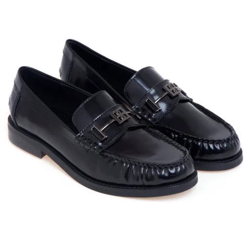 Mocassino Bibi Lou in pelle spazzolata con morsetto in metallo