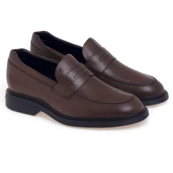 Mocassino Hogan H576 in pelle anticata