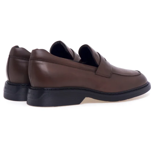 Mocassino Hogan H576 in pelle anticata