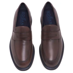 Mocassino Hogan H576 in pelle anticata