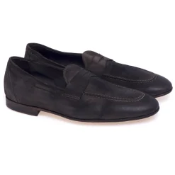 Mocassino Pawelk's in camoscio ingrassato e tuffato