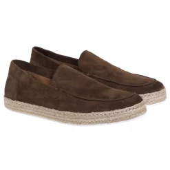 Mocassino Pawelk's in camoscio con suola in corda