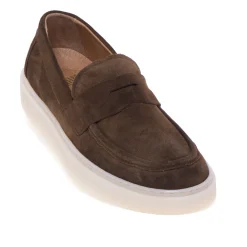 Mocassino Pawelk's in camoscio con suola in gomma