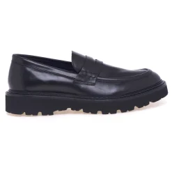 Mocassino Pawelk's in pelle con suola in gomma extra light