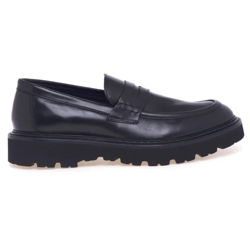 Mocassino Pawelk's in pelle con suola in gomma extra light