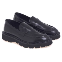 Mocassino Pawelk's in pelle con suola in gomma extra light