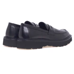 Mocassino Pawelk's in pelle con suola in gomma extra light