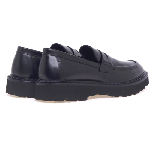 Mocassino Pawelk's in pelle con suola in gomma extra light
