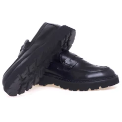 Mocassino Pawelk's in pelle con suola in gomma extra light