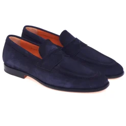Mocassino Santoni in camoscio delavè
