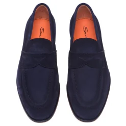 Mocassino Santoni in camoscio delavè